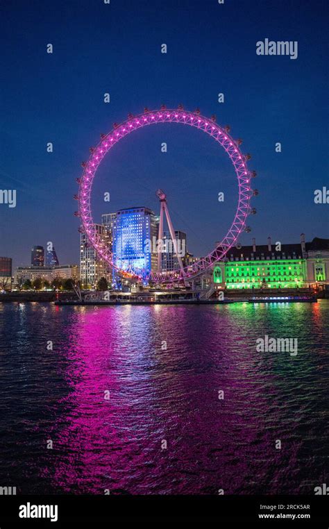 London Eye Millennium Wheel London Uk Stock Photo Alamy