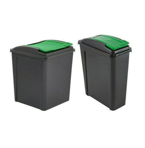 25l 50l Plastic Recycle Bin Waste Recycling Bin Kitchen Garden Lid