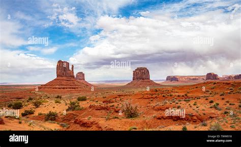 Monument Valley Navajo Tribal Park In The Arizona Utah Border United