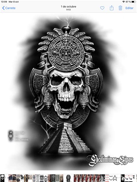Pin By Kayla Vargas On Tattos Aztec Tattoo Designs Aztec Tattoos