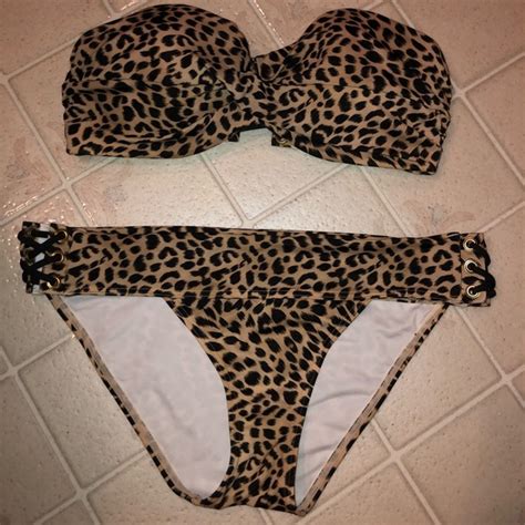 Victorias Secret Swim Victoria Secret Cheetah Print Bikini Poshmark