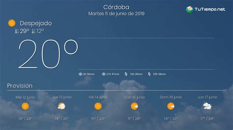 Datos del tiempo de la ciudad de córdoba, argentina. El tiempo en Córdoba. Martes 11 de junio de 2019. - YouTube