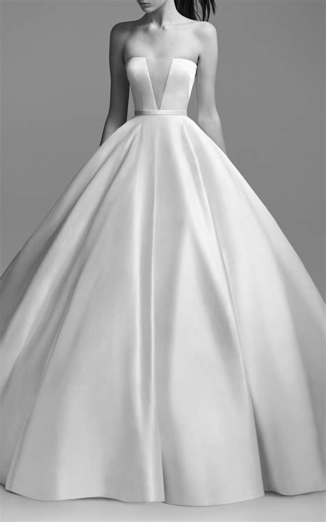 Lindsey Strapless Satin Gown By Alex Perry Bride For Preorder On Moda