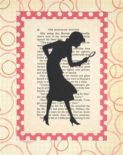 Nancy Drew Silhouette Collage Print Large By Thepaperpear On Etsy 22