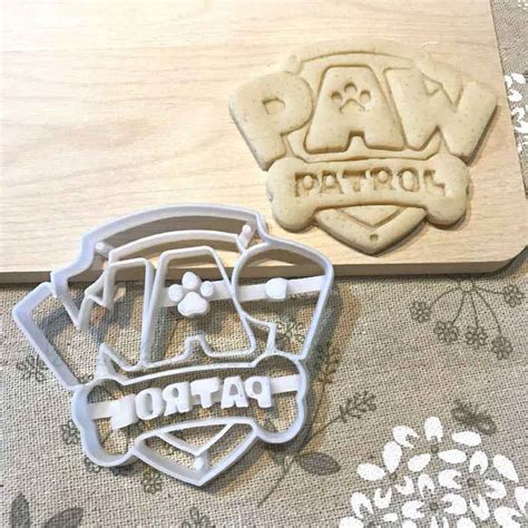 Paw Patrol Cookie Cutter Fondant Cupcake Cake Topper Birthday Party