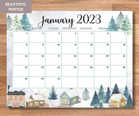 2023 2024 Editable Calendar