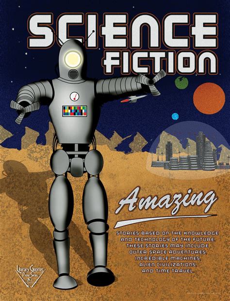 Science Fiction Literary Genre Literary Art Print Etsy Genre
