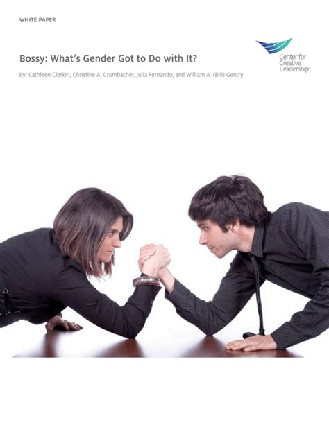 Bossy What`s Gender Got To Do With It