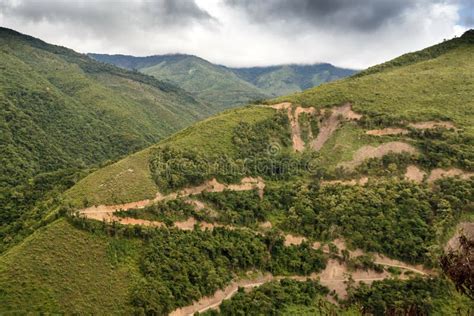 Dirt Road In Chin State Myanmar Stock Image Image Of Region Scenic