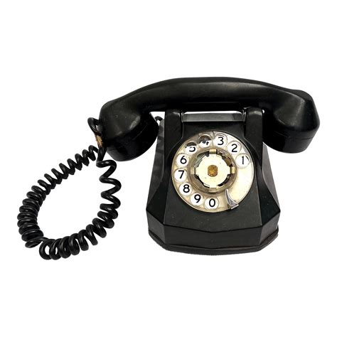 1940s Black Rotary Dial Telephone Chairish