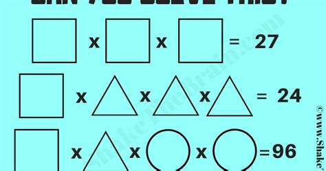 The Maths Algebraic Equations Brain Teaser With An Answer