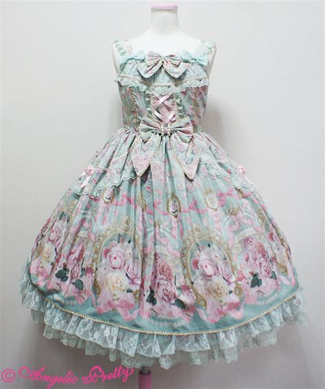 Angelic Pretty Rose Museum Jsk And Head Bow Jumperskirt Lace Market