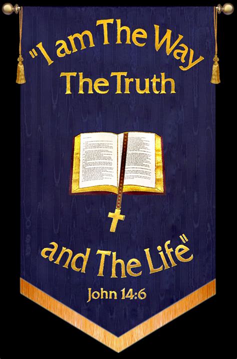 I Am The Way The Truth and The Life - John 14:6 - Bible Banner