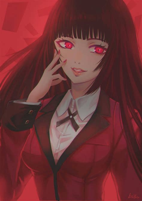 Kakegurui Jabami Yumeko By Leofoxart On Deviantart Yandere Anime