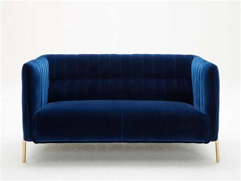 Blue Velour Sofa Nj Vista Fabric Sofas