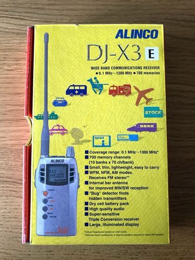 Alinco Dj X3 Pocket Scanner For Sale In Kentstown Meath From Cinevisa
