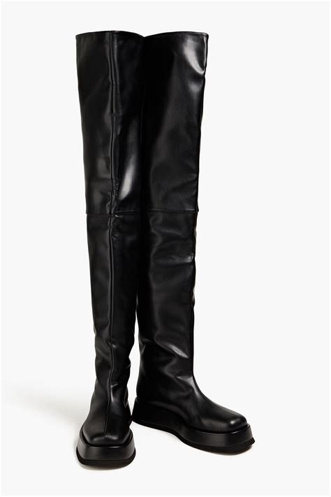 Gia Rhw Rosie 10 Faux Leather Over The Knee Boots The Outnet