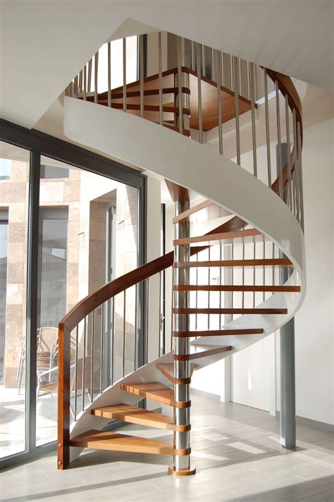 Contemporary Staircase Unusual Countertop Materials