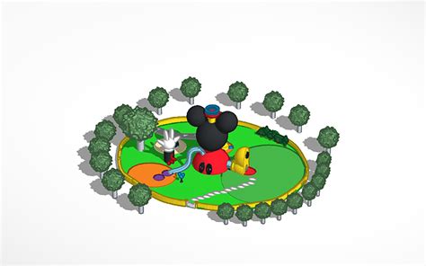 3d Design New Mickey Mouse Clubhouse Tinkercad