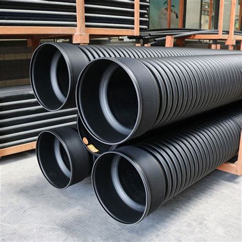 China 110mm 4 Inch Hdpe Double Wall Corrugated Drainage Pipes Subsoil