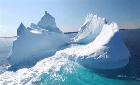 Fly Over Giant Icebergs In The North Atlantic In This Gorgeous Drone