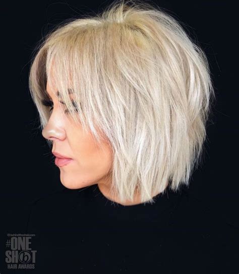 70 Short Choppy Hairstyles For Any Taste Choppy Bob Layers Bangs