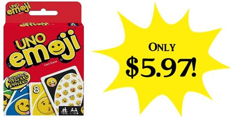 Uno Emoji Card Game Only 597 Become A Coupon Queen
