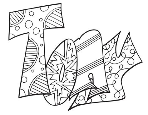 Tony Free Printable Coloring Page — Stevie Doodles
