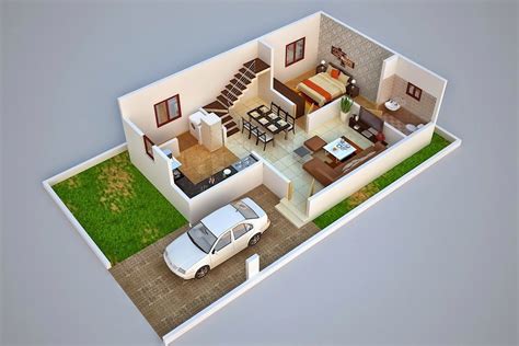 Pin By Jor Qui On Plans 3d House Plans Duplex House