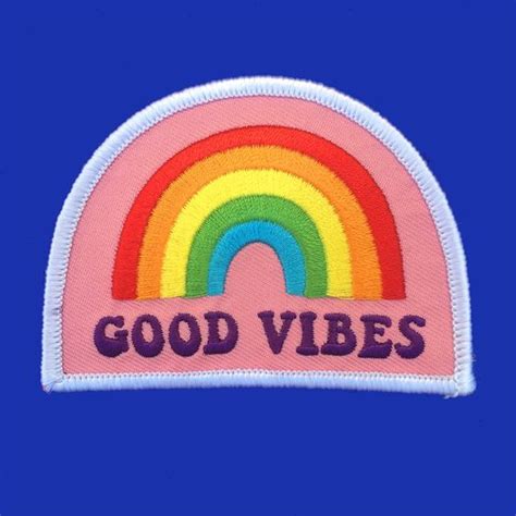 Good Vibes Patch By Kitiya Palaskas Patches Good Vibes Embroidered Patches