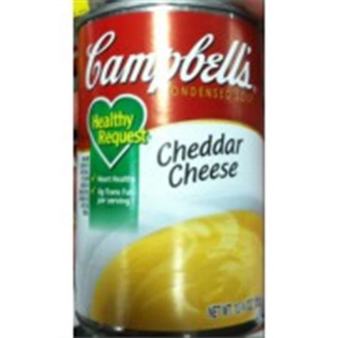 Loaded with carbs, ooey, gooey, creamy cheese sauce, and crunchy topping—it's practically begging add the cheddar cheese one cup at a time, whisking continuously. Campbell's Condensed Soup, Healthy Request, Cheddar Cheese ...