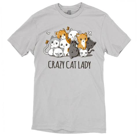 crazy cat lady funny cute and nerdy t shirts teeturtle