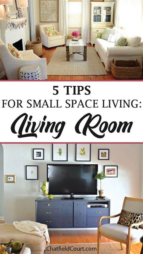 5 Decorating And Storage Tips For Small Space Living Living Rooms