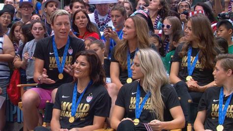 Us Womens Soccer Team Members Discuss World Cup Win On Gma Video