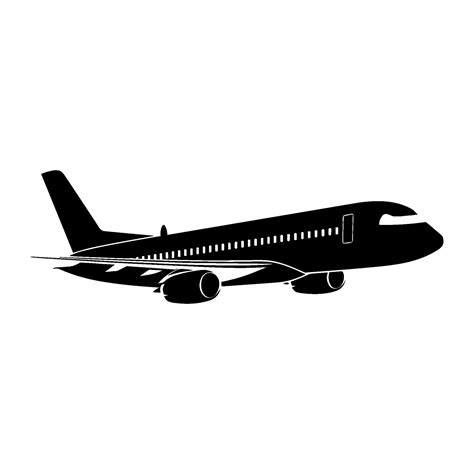 Airplane Silhouette Vector Clipart 29565223 Vector Art At Vecteezy
