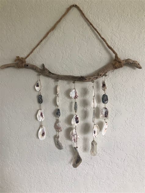Oyster Shell Driftwood Wind Chime