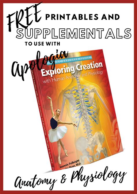 Free Printables For Apologias Anatomy And Physiology Textbook — Tiaras
