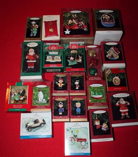 21 Hallmark Ornament Lot Includes All Pictured Many Current Series