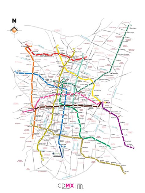 Mapa Del Metro De La Ciudad De México Guía Para Novatos