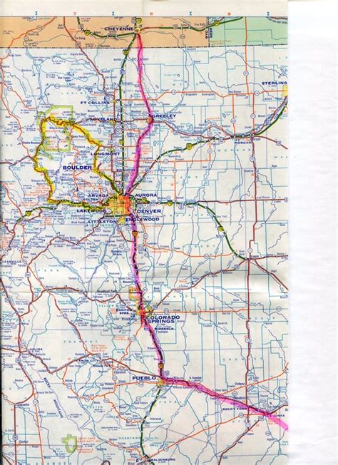 System Map The Colorado Central Railroad