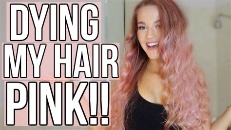 dying my hair pink youtube