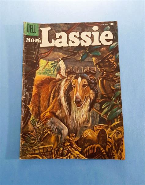Lassie Comic Book 35 Dell 1957 Silver Age Comics Mgm Lassie Comic Book