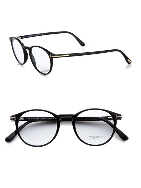 lyst tom ford 5294 vintage round optical frames in black for men