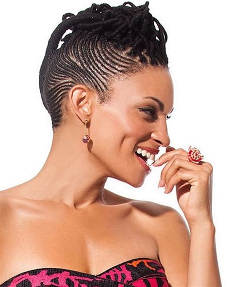 Pick one side for your accent braid, and let your hair hang on. lovely Cornrow Hairstyles for Black Women 2019 • stylish f9