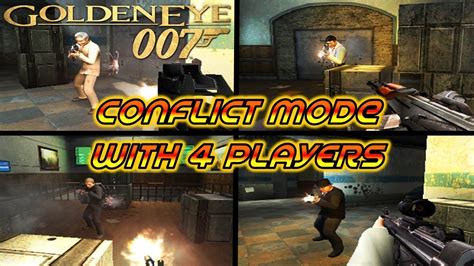 Goldeneye 007 Wii Conflict Mode 10 Stages With 4 Players Youtube