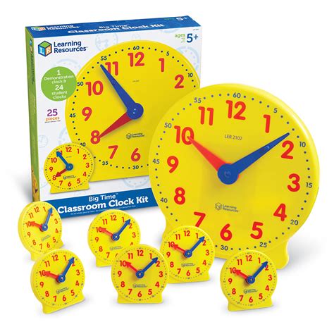 Buy Learning Resources Classroom Clock Kit 25 Pieces Ages 5 Clock