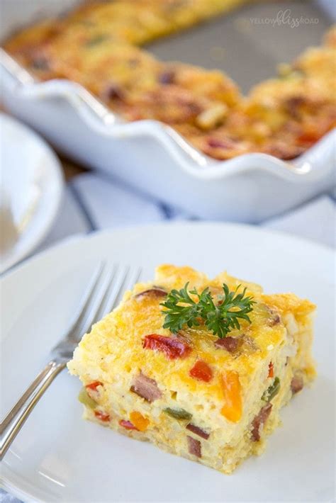 Smoked Sausage And Hash Brown Breakfast Casserole
