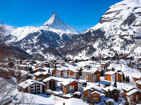 Up And Away In Swiss Ski Town Zermatt