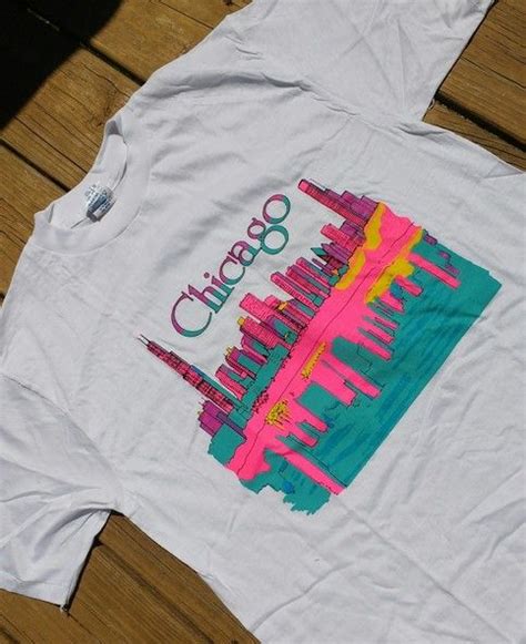 Vintage 90s Chicago Souvenir T Shirt Size Mens Large Chicago