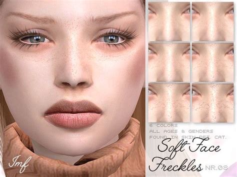 Izziemcfires Imf Soft Face Freckles N08 Freckles Sims Sims 4 Cc Skin